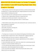 HESI Exit RN Exam Versions 1-7 &vert; Practice Q&A & Detailed Rationales &vert; 2027 Prep