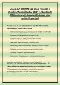 Galen NUR 283 All-in-One Exam Bundle &vert; COMP 1&ndash;3 Transition to Registered Nursing Practice