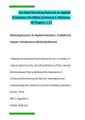 Test Bank for Marketing Research&colon; An Applied Orientation&comma; 7th Edition by Naresh K&period; Malhotra &vert; Complete Chapters &vert; Latest Updated 2025&ndash;2026