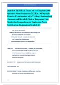 2026 RN HESI Exit Exam V6 &mdash; Complete 200-&NewLine;Question Next Generation NCLEX &lpar;NGN&rpar; Style&NewLine;Practice Examination with Verified&comma; Rationalized&NewLine;Answers and Detailed Clinical Judgment Case&NewLine;Studies for Comprehensive Registered Nurse&NewLine;Certification Preparation Gra