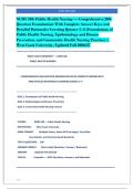 NURS 340&colon; Public Health Nursing &mdash; Comprehensive 200-&NewLine;Question Examination With Complete Answer Keys and&NewLine;Detailed Rationales Covering Quizzes 1&ndash;3 &lpar;Foundations of&NewLine;Public Health Nursing&comma; Epidemiology and Disease&NewLine;Prevention&comma; and Community Health Nursing P