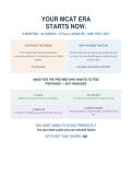 MCAT 6 Month Study Schedule 