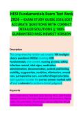 HESI Fundamentals Exam Test Bank &NewLine;2026 &ndash; EXAM STUDY GUIDE 2026&sol;2027 &NewLine;ACCURATE QUESTIONS WITH CORRECT &NewLine;DETAILED SOLUTIONS &vert;&vert; 100&percnt; &NewLine;GUARANTEED PASS NEWEST VERSION &NewLine; 