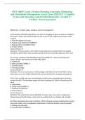 PMT 3600V Exam 2 Project Planning&comma; Execution&comma; Monitoring&comma; and Stakeholder Management Actual Exam 2026&sol;2027 &vert; Complete Exam-Style Questions with Detailed Rationales &vert; Graded A&plus; Verified &ndash; Pass Guaranteed