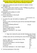 Sgt Exam Study Guide Session 2 with all Correct & 100&percnt; Verified Answers &vert;Latest Version &vert;Already Graded A&plus;