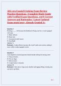 ASA 103 Coastal Cruising Exam Review Practice Questions &vert; Complete Study Guide with Verified Exam Questions&comma; 100&percnt; Correct Answers and Rationales &vert; Latest Updated Exam 2026&sol;2027 -Already Graded A&plus;