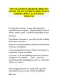 WEST COAST EMT BLOCK EXAM 2 VERSION B  NEWEST UPDATE &vert;QUESTIONS WITH CORRECT  ANSWERS GRADED A&plus; AND HIGHLY  PREDICTED