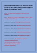 ATI FUNDAMENTAL RETAKE ACTUAL EXAM 2026 UPDATE&NewLine;QUESTIONS AND CORRECT VERIFIED ANSWERS ALREADY&NewLine;GRADED A&plus; &lpar;BRAND NEW VISION&rpar;