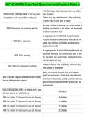 DCF 45 HOURS Exam Test Questions and Answers Rated A