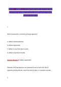 BIO 141 &mdash; EXAMS 1&comma; 2&comma; 3 & FINAL EXAM GUIDE LATEST 2026&sol;2027 &NewLine;QUESTIONS and CORRECT DETAILED ANSWERS with RATIONALES &NewLine;ALREADY GRADED A&plus;