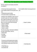 CPPO Prep Test Questions and Answers Rated A