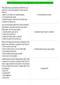 COA Practice Exam Test Questions and Answers Rated A