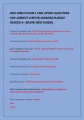 MED SURG II EXAM 4 2026 UPDATE QUESTIONS&NewLine;AND CORRECT VERIFIED ANSWERS ALREADY&NewLine;GRADED A&plus; &lpar;BRAND NEW VISION&rpar;