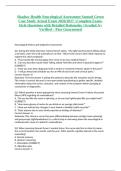 Shadow Health Neurological Assessment Samuel Green Case Study Actual Exam 2026&sol;2027 &vert; Complete Exam-Style Questions with Detailed Rationales &vert; Graded A&plus; Verified &ndash; Pass Guaranteed