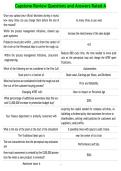Capstone Review Questions and Answers Rated A