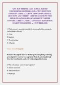 SJVC RCP 100 FINAL EXAM ACTUAL 2026&sol;2027 COMPREHENSIVE HIGH YIELD PRACTICE QUESTIONS AND STUDY GUIDE ACCURATE EXAM COMPLETE REAL QUESTIONS AND CORRECT VERIFIED SOLUTIONS WITH DETAILED RATIONALES &lpar;100&percnt; CORRECT VERIFIED ANSWERS&rpar; CURRENTLY UPDATED VERSION 20