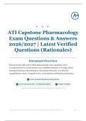 ATI Capstone Pharmacology Exam 95&plus; Questions & Answers 2026&sol;2027 &vert; Latest Verified Questions &lpar;Rationales&rpar;