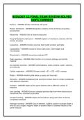 Biology 12 Final Exam Review Solved 100- Correct
