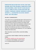FIREFIGHTER SELECTION TEST ACTUAL TEST 2026 &vert; &NewLine;READING&comma; MATH&comma; MAP READING&comma; HUMAN RELATIONS&comma; &NewLine;AND REASONING &vert;&vert; MOST RECENT EXAM 2026&vert;2027 &NewLine;ACTUAL COMPLETE REAL EXAM QUESTIONS AND &NewLine;CORRECT ANSWERS &lpar;VERIFIED ANSWERS&rpar; ALREADY &NewLine;GRADED A&plus; &vert; GUARANTEED SUCC