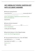 VATI GREENLIGHT REVIEW QUESTION SET&NewLine;WITH ACCURATE ANSWERS