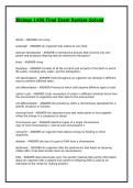 Biology 1406 Final Exam Review-Solved