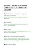 VATI SAFETY AND INFECTION CONTROL&NewLine;COMPLETE STUDY GUIDE WITH SOLVED&NewLine;QUESTIONS