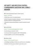 VATI SAFETY AND INFECTION CONTROL&NewLine;COMPREHENSIVE QUESTIONS AND CORRECT&NewLine;ANSWERS&NewLine;