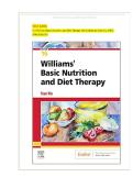 TEST BANK For Williams Basic Nutrition and Diet Therapy 16th Edition by Staci Nix&comma; ISBN&colon; 9780323653763&comma; All 23 Chapters Covered&comma; And Verified 2026&vert;2027