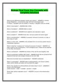 Biology Final Exam Key Concepts with Complete Solutions
