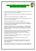 BIOLOGY FINAL EXAM PRACTICE TEST QUESTIONS AND ANSWERS