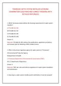 TENNESSEE SEPTIC SYSTEM INSTALLER LICENSING &NewLine;EXAMINATION QUESTIONS AND CORRECT ANSWERS WITH &NewLine;DETAILED RATIONALES 