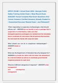 GPSTC EXAM 1 Actual Exam 2026 &vert; Georgia Public &NewLine;Safety Training Center Exam &vert;&vert; Most Recent Exam &NewLine;2026&vert;2027 Actual Complete Real Exam Questions And &NewLine;Correct Answers &lpar;Verified Answers&rpar; Already Graded A&plus; &NewLine;&vert; Guaranteed Success&excl; Newest Exam &vert; Just Released