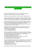 NSG-3450 Mental Health Exam -4