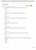 Test Bank For Survey Of Accounting 10th Edition By Carl Warren&comma; Amanda Farmer&comma; Jefferson P&period; Jones &vert;ISBN 9780357900291 &vert; All Chapters &lpar;1-14&rpar; &vert; Q&As Verified&vert; Grade A&plus; Assured 