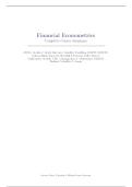 Summary -  Financial Econometrics &lpar;6414M0007Y&rpar;