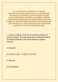 ATI CAPSTONE EXAM &sol;APPROVED ATI CAPSTONE PHARMACOLOGY PROCTORED EXAM ACTUAL 2026&sol;2027 HIGH YIELD PRACTICE QUESTIONS AND STUDY GUIDE ACCURATE EXAM COMPLETE REAL QUESTIONS AND CORRECT VERIFIED ANSWERS WITH DETAILED RATIONALES &lpar;RELIABLE SOLUTIONS&rpar; CURRENTLY 
