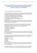 MIMG C185A Final Exam Immunology Actual Exam 2026&sol;2027 &vert; Complete Exam-Style Questions with Detailed Rationales &vert; Graded A&plus; Verified &ndash; Pass Guaranteed