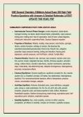 UNIVERSITY OF NEW ENGLAND CHEM 1011 MIDTERM ULTIMATE PACKAGE &vert; Chemical Kinetics&comma; Equilibrium&comma; Le Chatelier & Thermodynamics &vert; 500&plus; Q&A &lbrack;GRADED A&plus;&rsqb;