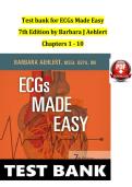 Test bank for ECGs Made Easy&NewLine;7th Edition by Barbara J Aehlert&NewLine;Chapters 1 - 10&NewLine;