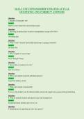 M-SLC UNIT SPONSORSHIP UPDATED ACTUAL&NewLine;QUESTIONS AND CORRECT ANSWERS