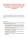 Nevada &lpar;NV&rpar; C-21B Air Conditioning Contractor Practice &NewLine;Exam 2026&sol;2027 &vert; 2 Full Versions&comma; 200 Questions with &NewLine;Correct Answers & Detailed Rationales &vert; Instant &NewLine;Download PDF 