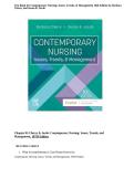 Test Bank For Contemporary Nursing&colon; Issues&comma; Trends&comma; & Management 10th Edition &vert; Barbara Cherry & Susan R&period; Jacob &vert; ISBN 9780443123566 &vert; Complete