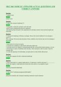MKT 3401 MODULE 1 UPDATED ACTUAL QUESTIONS AND&NewLine;CORRECT ANSWERS