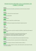 NTR 401 EXAM &num;2 UPDATED ACTUAL QUESTIONS AND&NewLine;CORRECT ANSWERS