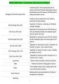 BCOR 2205 Quiz 1 Questions and Answers Rated A