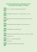 PNB 2275 LAB PRACTICAL I UPDATED ACTUAL&NewLine;QUESTIONS AND CORRECT ANSWERS