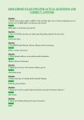 QDM EXPERT EXAM UPDATED ACTUAL QUESTIONS AND&NewLine;CORRECT ANSWERS