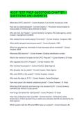 HCCP TEST PREP QUESTIONS CHAPTER 1 QUESTIONS AND ANSWERS