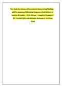Test Bank for Advanced Assessment&colon; Interpreting Findings &NewLine;and Formulating Differential Diagnoses &lpar;6th Edition&rpar; by &NewLine;Goolsby & Grubbs &ndash; 2026 Release &ndash; Complete Chapters 1&NewLine;23 &ndash; Verified Q&A with Detailed Rationales &ndash; Ace Your &NewLine;Exam 