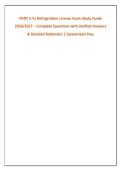 FDNY Z-51 Refrigeration License Exam Study Guide &NewLine;2026&sol;2027 &ndash; Complete Questions with Verified Answers &NewLine;& Detailed Rationales &vert; Guaranteed Pass 